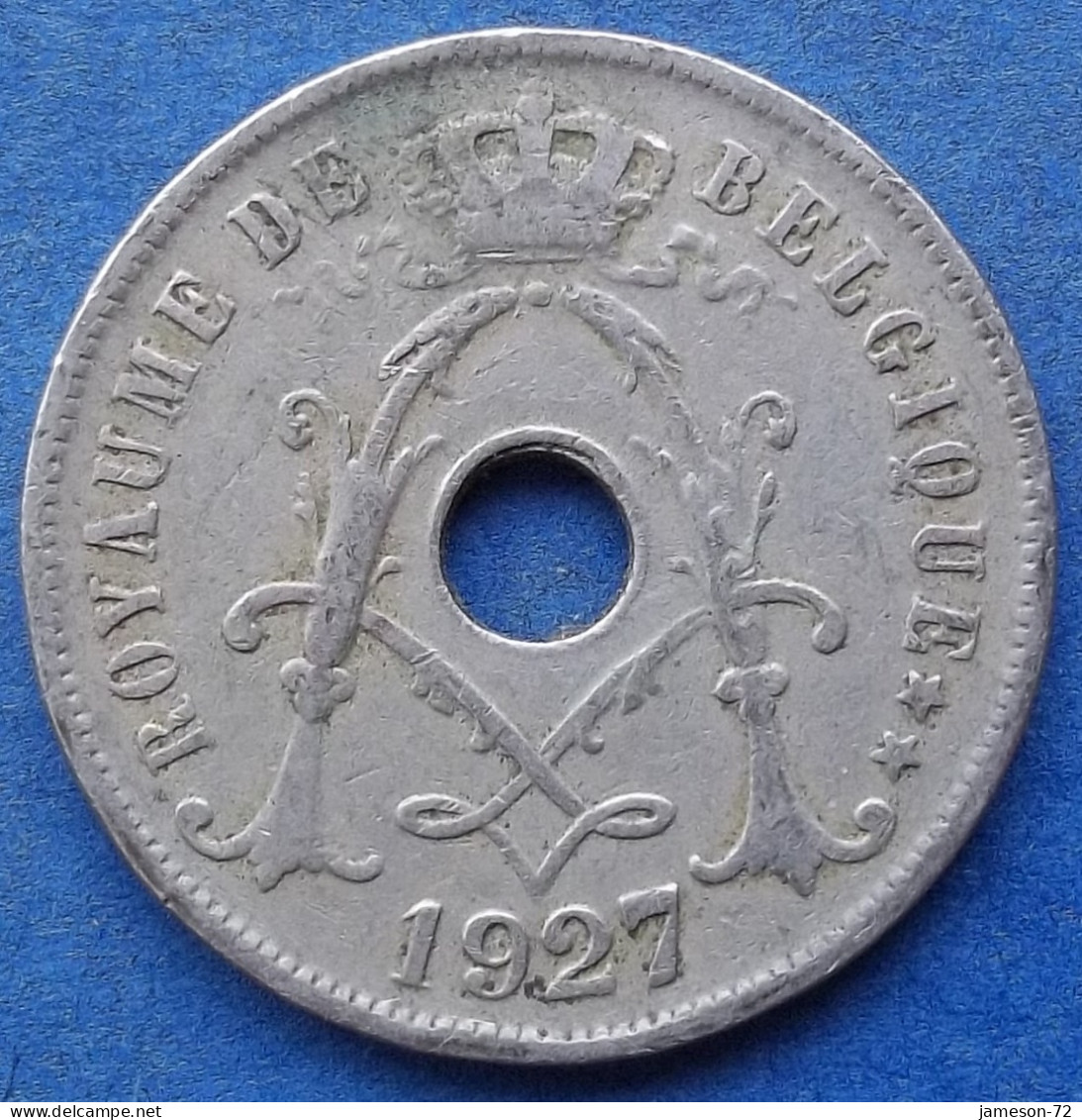 BELGIUM - 25 Centimes 1927 French KM# 68.1 Albert I (1909-34) - Edelweiss Coins - 25 Centimes