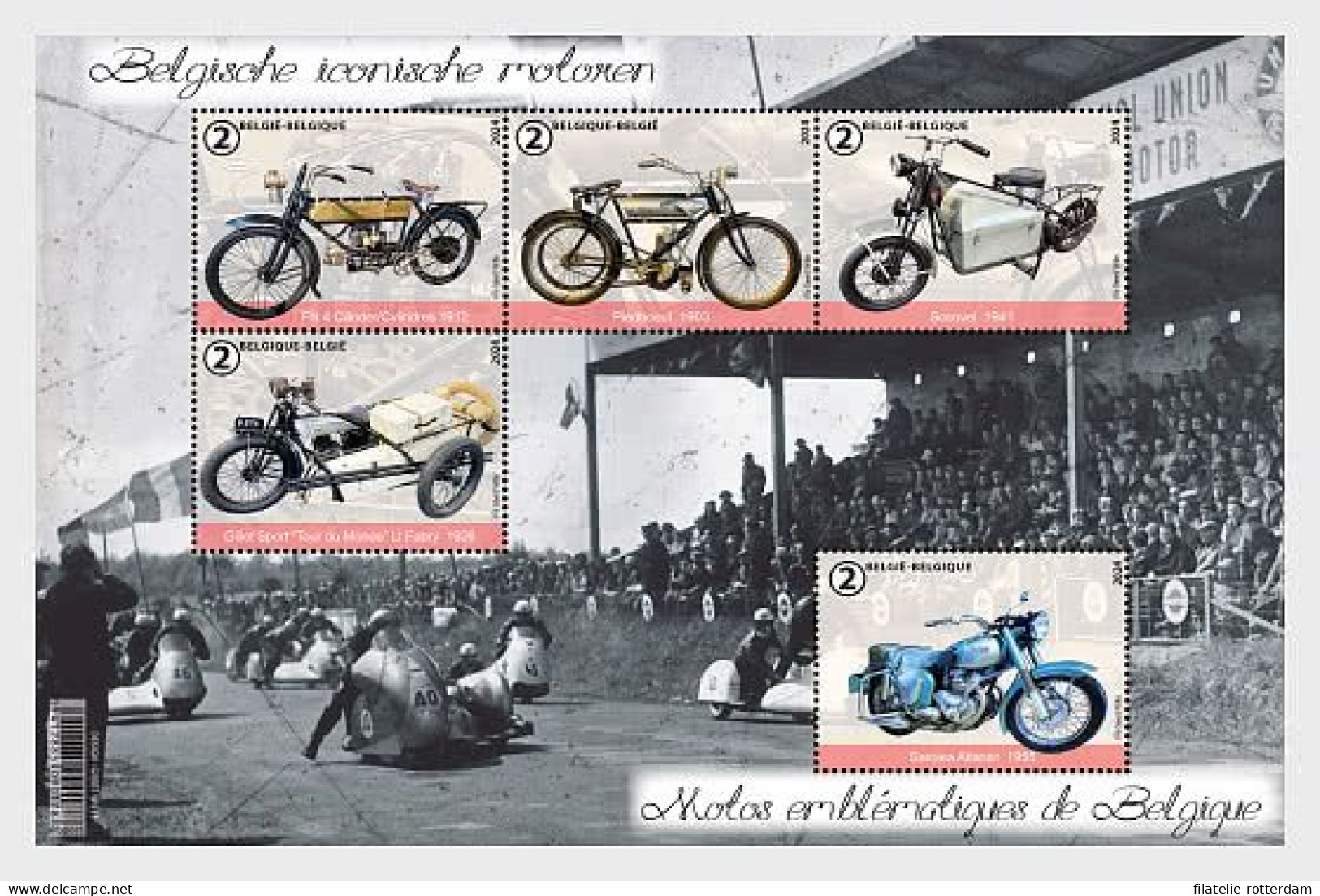 Belgium / België - Postfris / MNH - Sheet Motorcycles 2024 - Unused Stamps