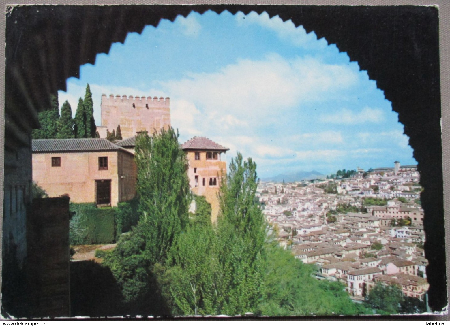 SPAIN SPAGNE ANDALUCIA GRANADA ALHAMBRA PALACE GARDEN TARJETA POSTAL POSTCARD ANSICHTSKARTE CARTEM POSTALE CARTOLINA - Segovia