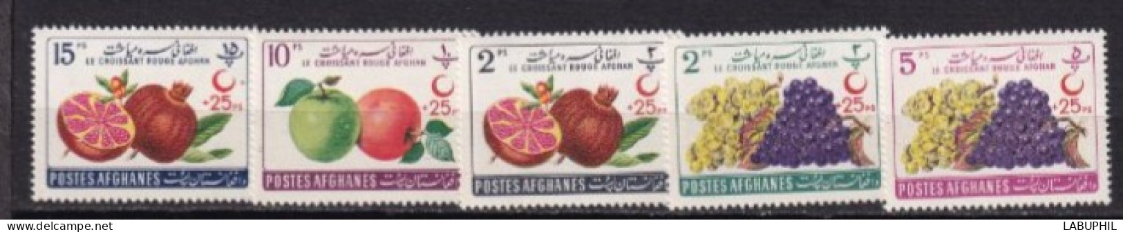 AFGHANISTAN NEUF MNH ** 1961 Fruits Surchargés - Afghanistan