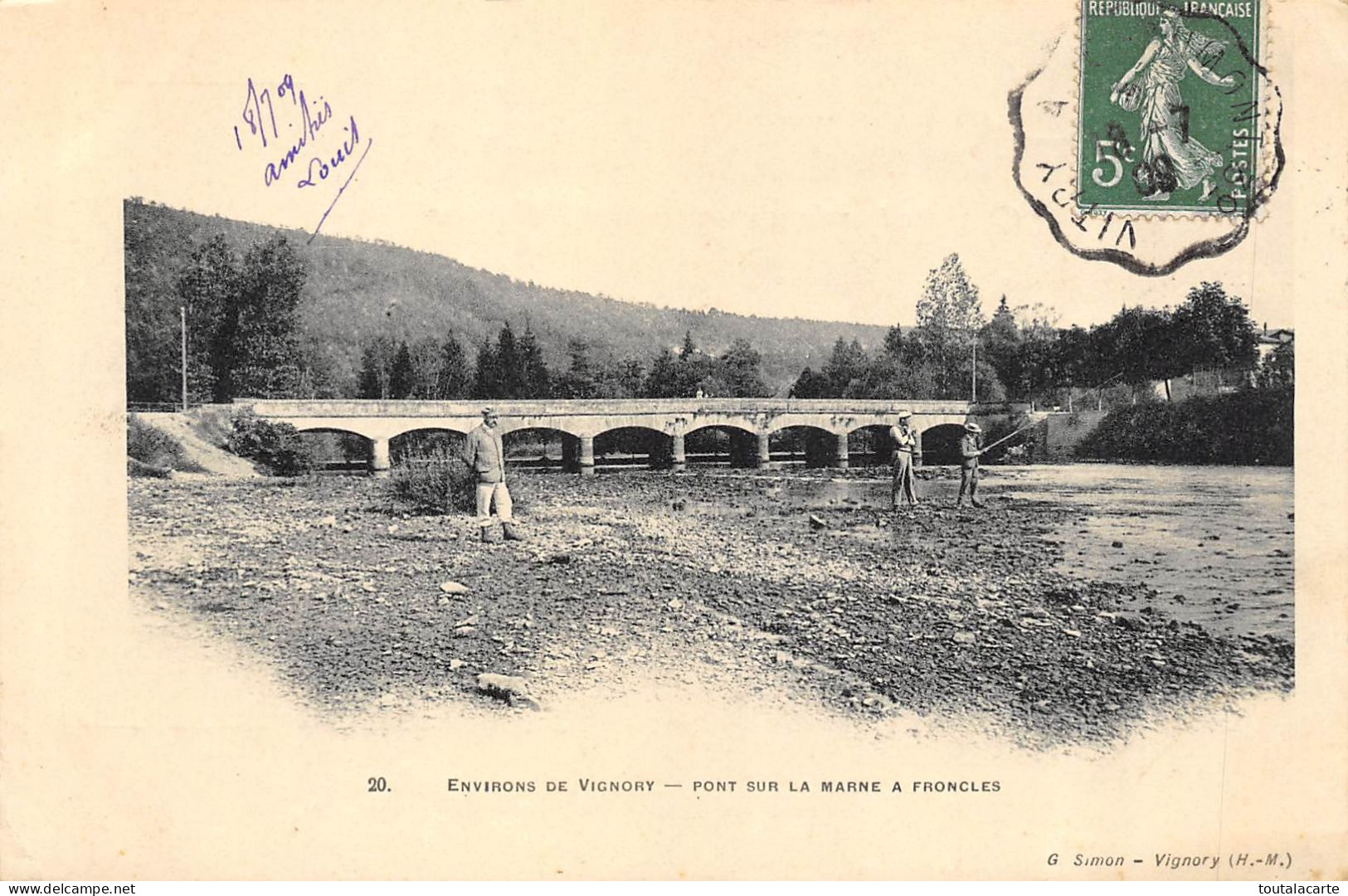 CPA 52 ENVIRONS DE VIGNORY PONT SUR LA MARNE A FRONCLES - Vignory