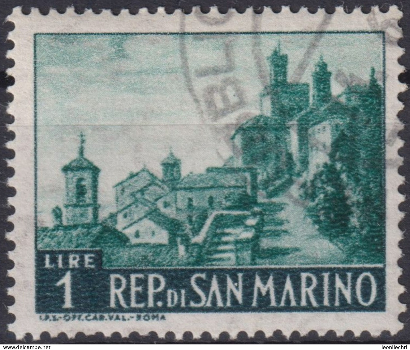 1961 San Marino ° Mi:SM 682, Sn:SM 473, Yt:SM 506, Hospital Street, Landschaften - Gebraucht