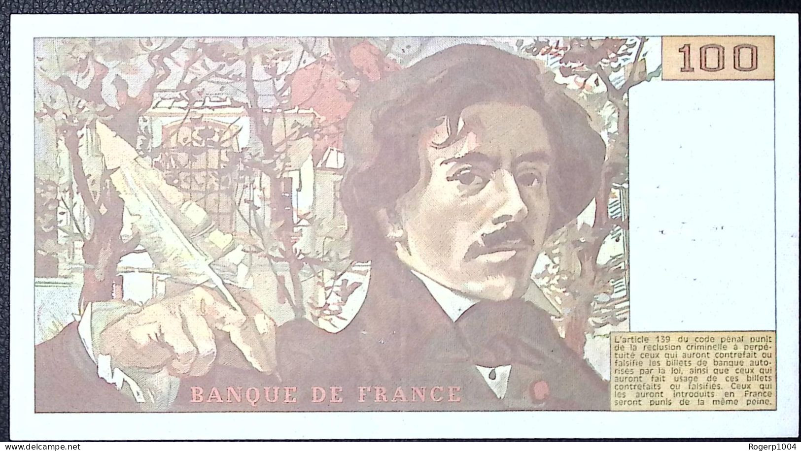 FRANCE * 100 Francs * Delacroix * 1984 * Fay 69.08a * Etat/Grade SPL/aUNC * - 100 F 1978-1995 ''Delacroix''