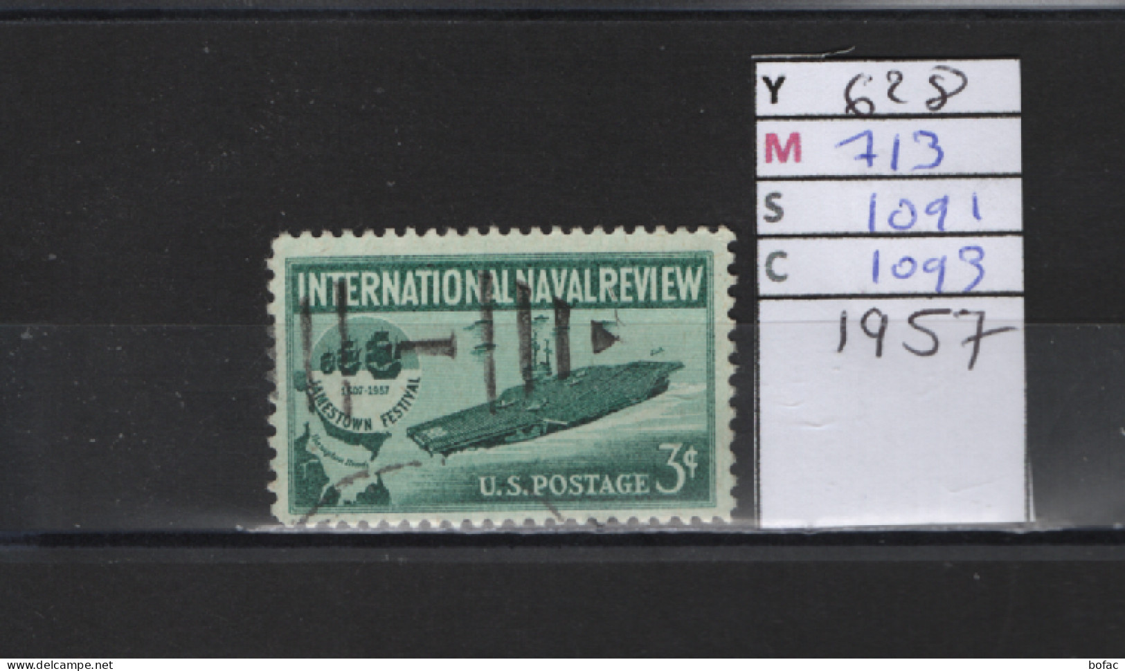 PRIX FIXE Obl  628 YT 713 MIC 1091 SCO 1093 GIB  International Naval Review 1957 S Etats Unis  58A/07 - Used Stamps