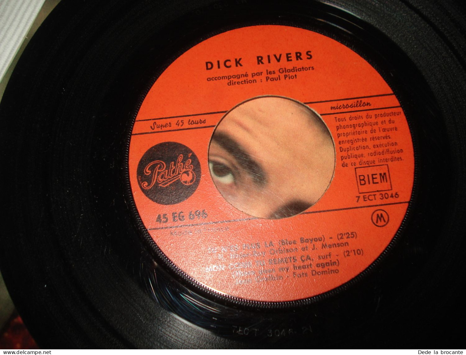 B13 / Dick Rivers – Tu N'es Plus Là - EP -  Pathé – EG 696 - Fr 1963  VG+/VG+ - Formatos Especiales