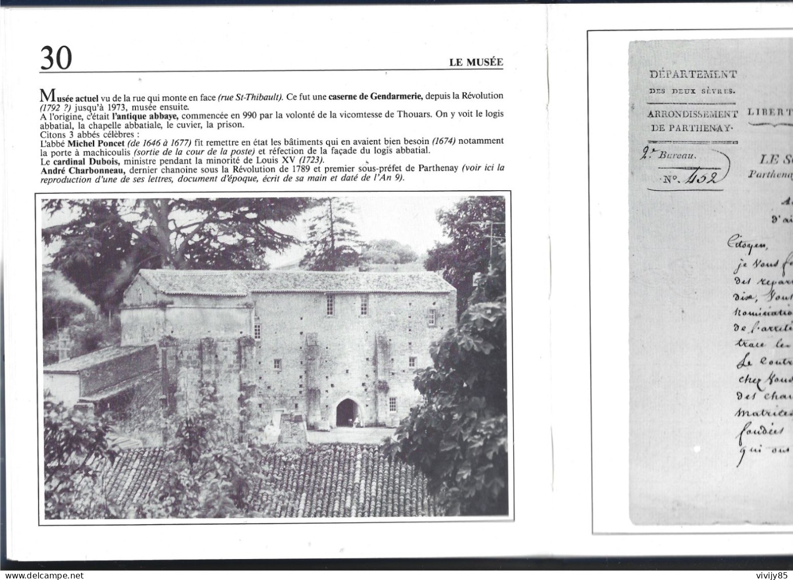 79 - T.Beau Livre Illustré De 48 Pages " AIRVAULT , Repères Historiques " 1986 - Poitou-Charentes