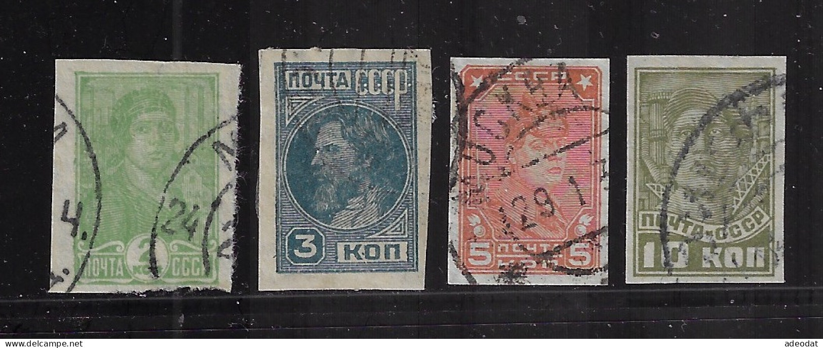 RUSSIA 1929-1931 SCOTT #457,458,460-462 USED - Gebraucht