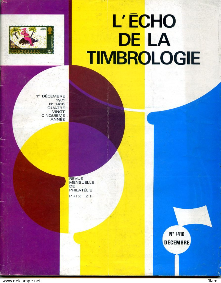L'écho De La Timbrologie,Semeuse Lignée 15c,Roumanie 1865,type Sage,gréve,reimpression Hambourg,port-payé 1653 - Frans (tot 1940)