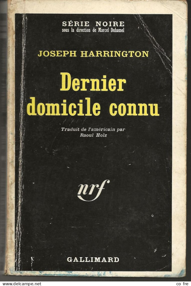 SÉRIE NOIRE, N°1086: "Dernier Domicile Connu" Joseph Harrington, 1ère édition Française 1966 (voir Description) - Série Noire