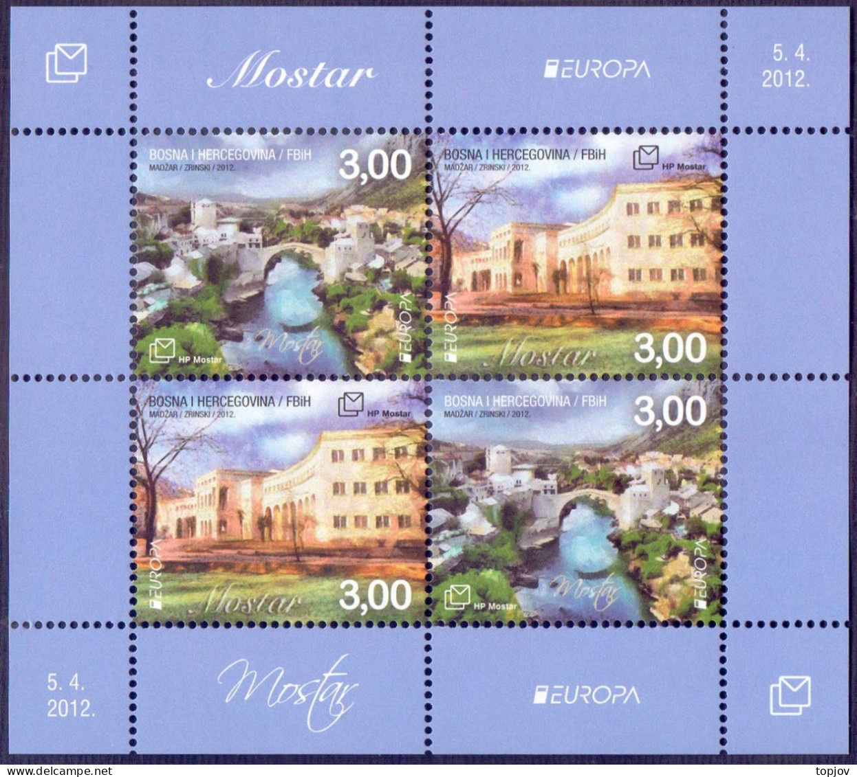 BOSNIA & H.  MOSTAR - OLD BRIDGE - **MNH - 2012 - 2009