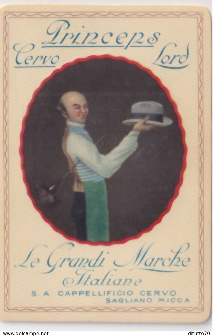 Calendarietto - Princeps Cervo Lord - Le Grandi Marche Italiane - S.a. Cappellificio Cervo - Sagliano Micca - Anno 1929 - Kleinformat : 1921-40