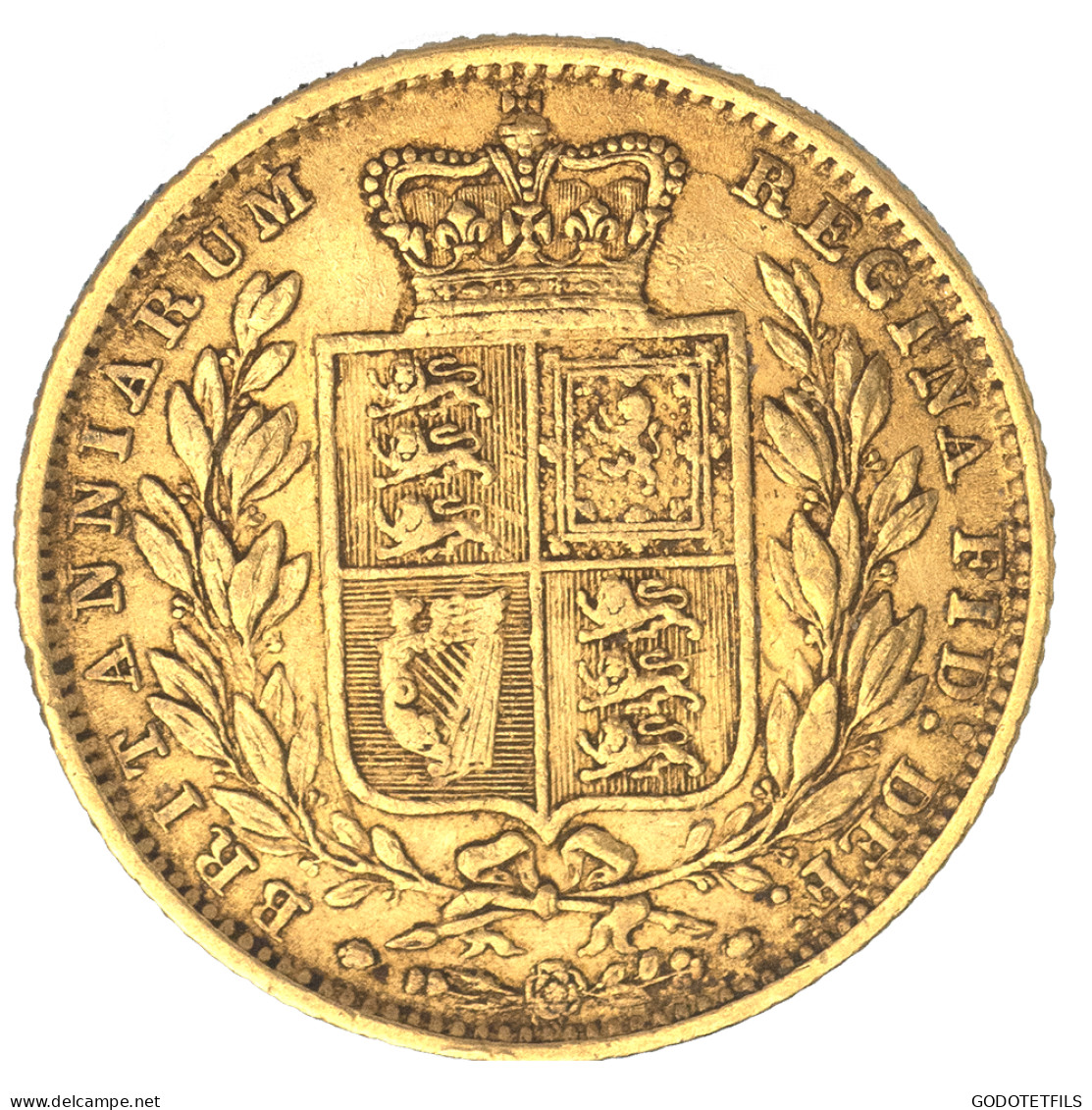 Royaume-Uni-Souverain Victoria  1850 Londres - 1 Sovereign
