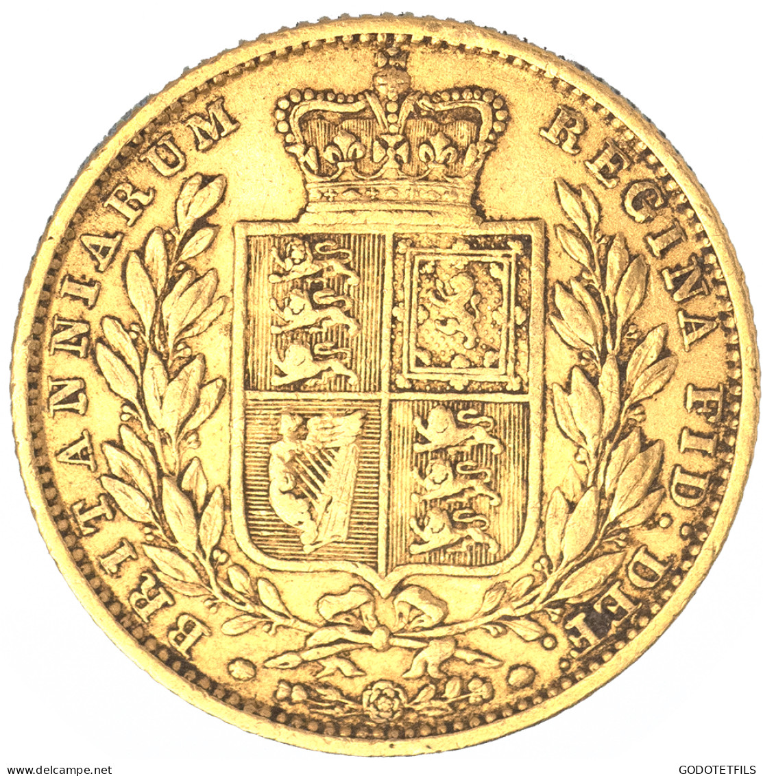 Royaume-Uni-Souverain Victoria  1852 Londres - 1 Sovereign