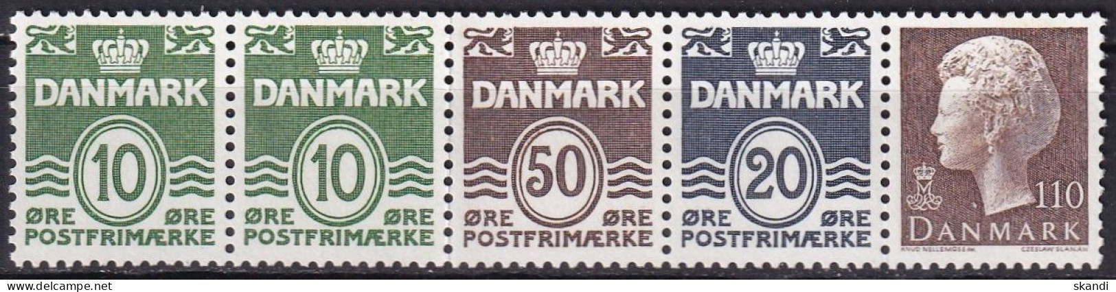 DÄNEMARK 1979 Mi-Nr. HBL 16 Markenheftchenblatt/booklet Sheet ** MNH - Unused Stamps