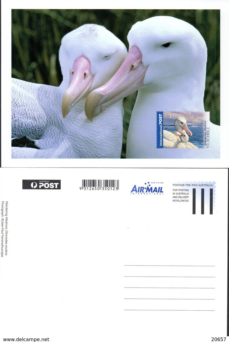 Australie Australia Carte Pre-paid 02 Albatros - Albatrosse & Sturmvögel