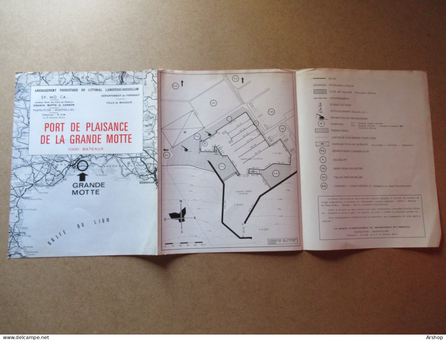 Dossier Création LA GRANDE MOTTE - CARNON amenagement du departement de l'Herault MISSION RACINE fin 1960