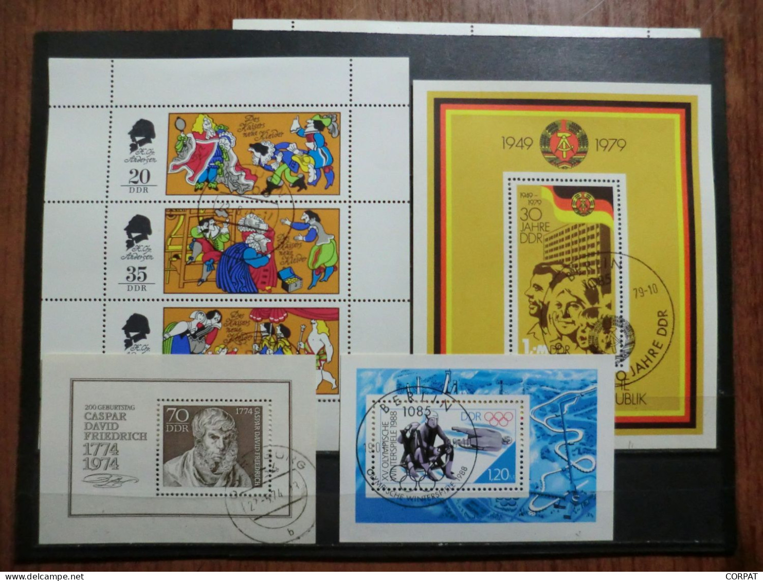 DDR.Lot Of Used Souvenir Sheets (8 Photos) - 1e Jour – FDC (feuillets)