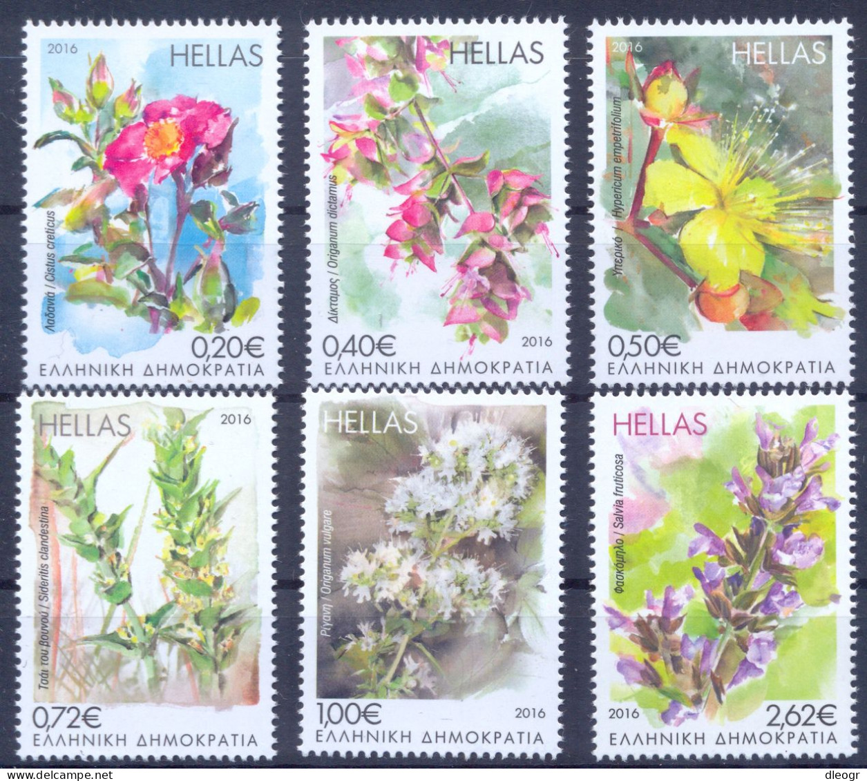 Greece 2016 Blooming Herbs Of Greek Land. MNH XF - Ungebraucht