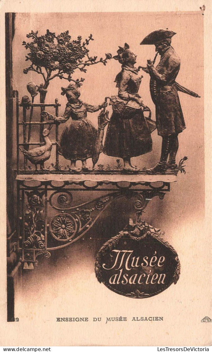 FRANCE - Musée Alsacien - Enseigne Du Musée Alsacien - Carte Postale Ancienne - Alsace