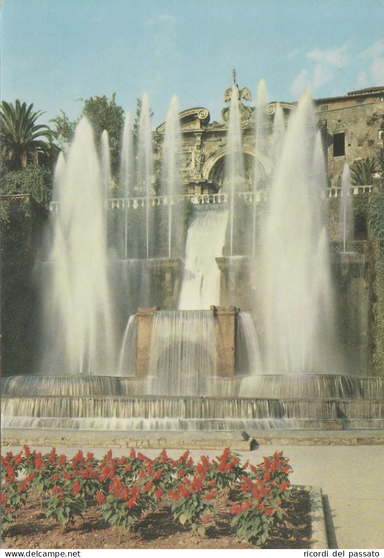 Cartolina Tivoli ( Roma ) - Villa D'este - Fontana Del Nettuno - Tivoli