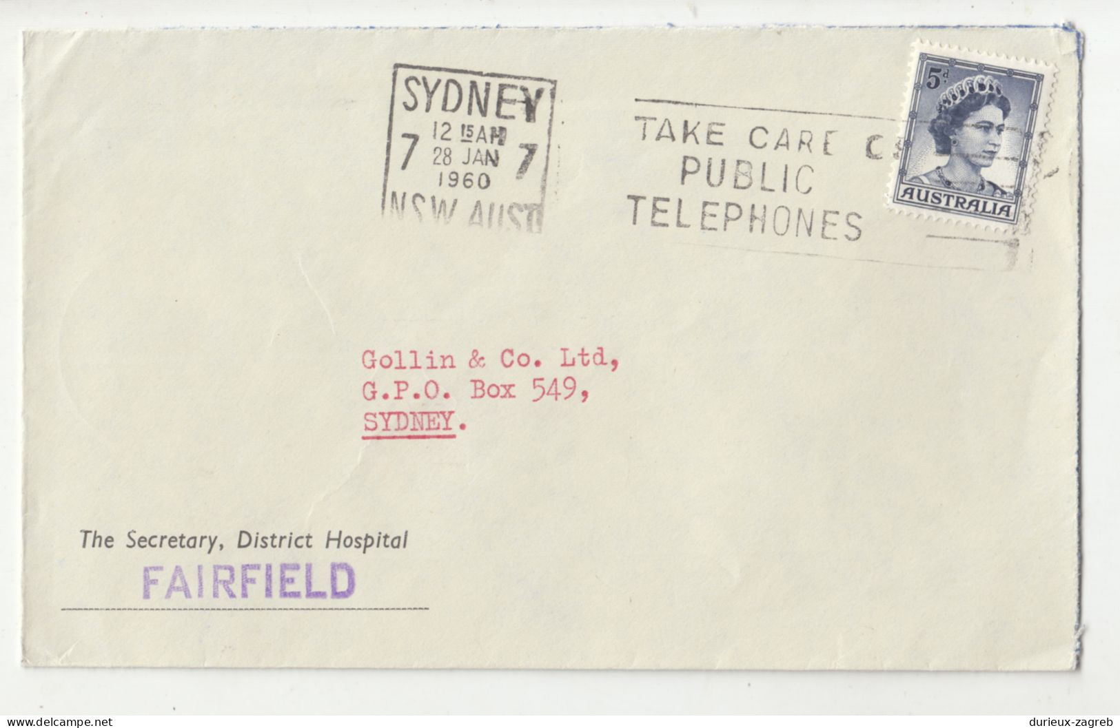 Australia Letter Cover Posted 1960 Sydney B200720* - Covers & Documents