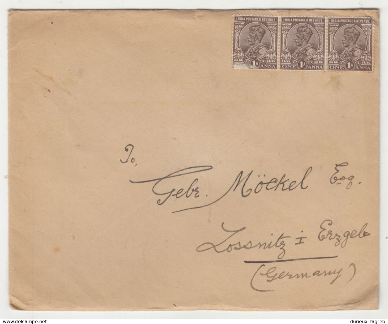 India 2 Letter Covers Posted? B200720* - 1911-35 King George V