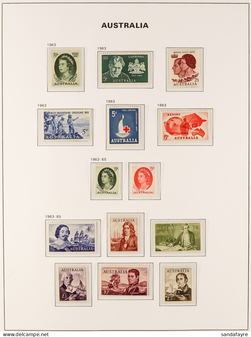 1953 - 2010 NEVER HINGED MINT COLLECTION Of Stamps & Miniature Sheets In 3 Hingeless Davo Australia Albums (with Slipcas - Other & Unclassified