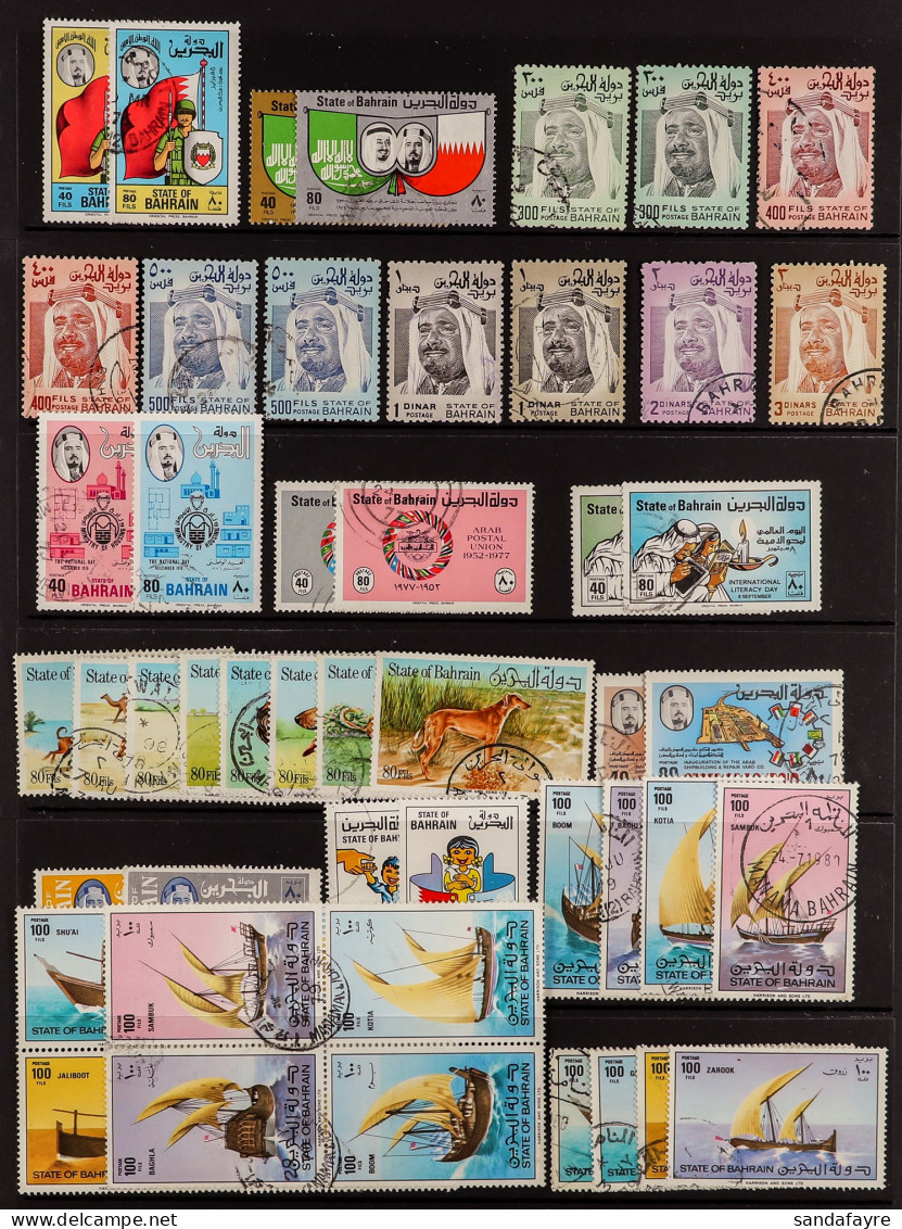 1960 - 1979 COLLECTION Of Very Fine Used Complete Sets, Complete For The Entire Period, On Protective Pages (200+ Stamps - Bahrain (...-1965)