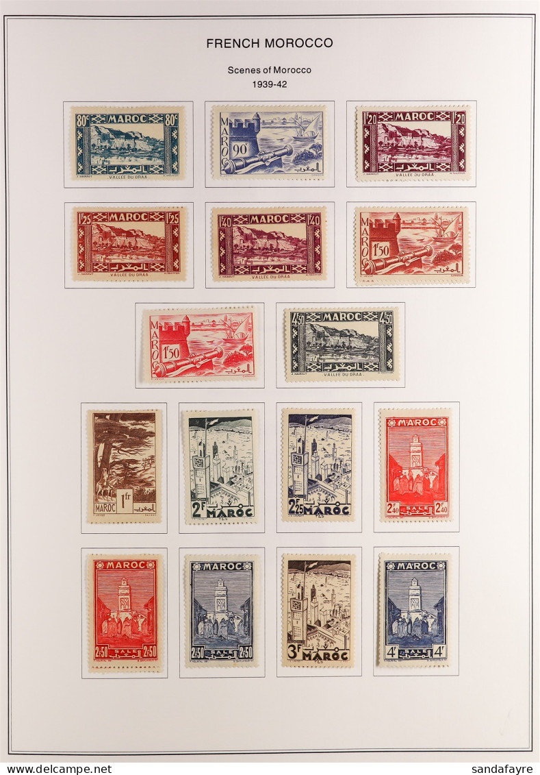 MOROCCO 1891 - 1955 MINT COLLECTION On Album Pages, 1902-10 Surcharges To 1p & 2p, 1911-17 Surcharges To 1p, 1918-25 TAN - Sonstige & Ohne Zuordnung