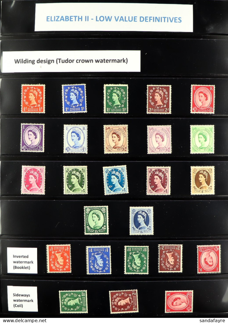 1952-70 A Basically Complete Never Hinged Mint Collection, With All Wilding And Castle Sets, Inverted And Sideways Water - Sonstige & Ohne Zuordnung