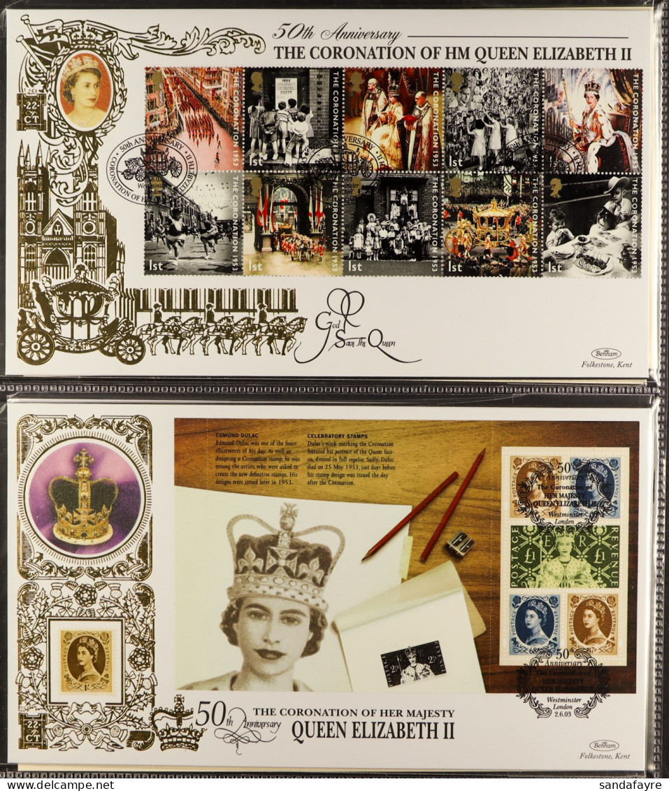 BENHAM GOLD COVERS 1987-2004 Collection In Five Albums. Very Fine. (approx 240 Covers) - FDC