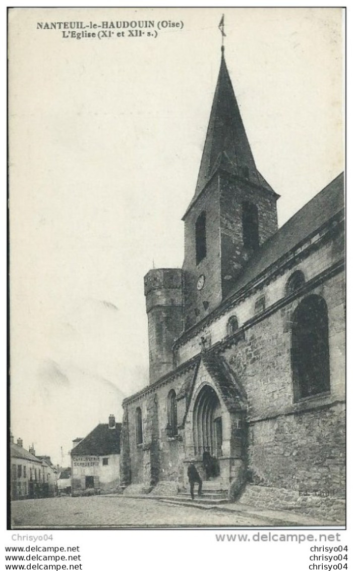 43Mé  60 Nanteuil Le Haudouin L'église Serrurerie Carrosserie - Nanteuil-le-Haudouin