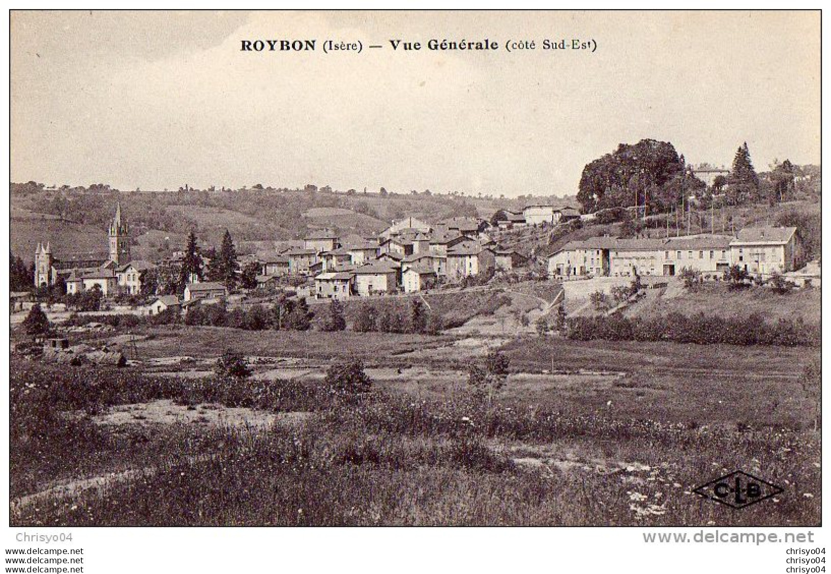 59Bg   38 Roybon Vue Generale Coté Sud Est (vue Pas Courante) - Roybon