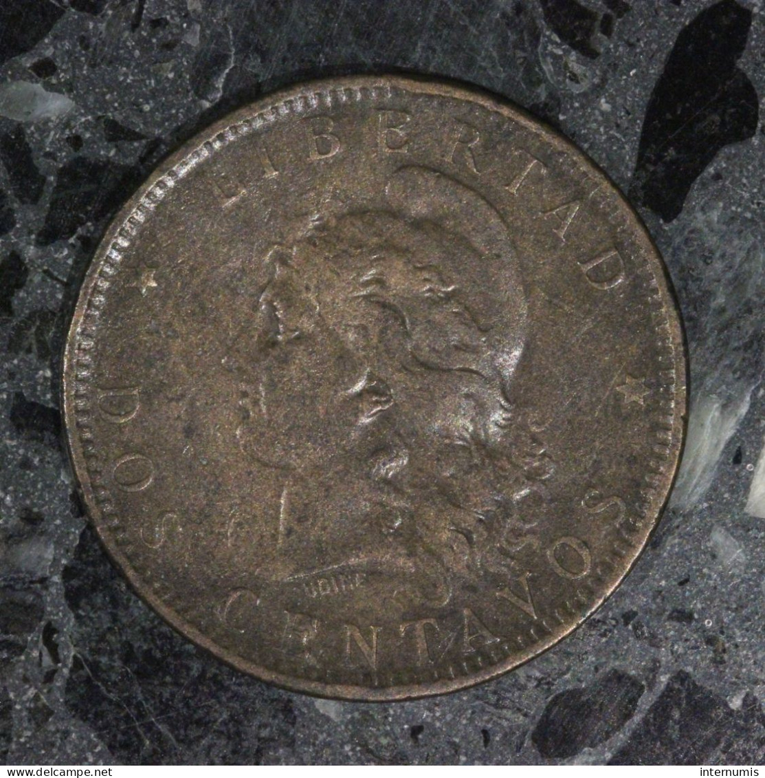  Argentine / Argentina, , 2 Centavos, 1885, , Bronze, TB+ (VF),
KM#33 - Argentinië