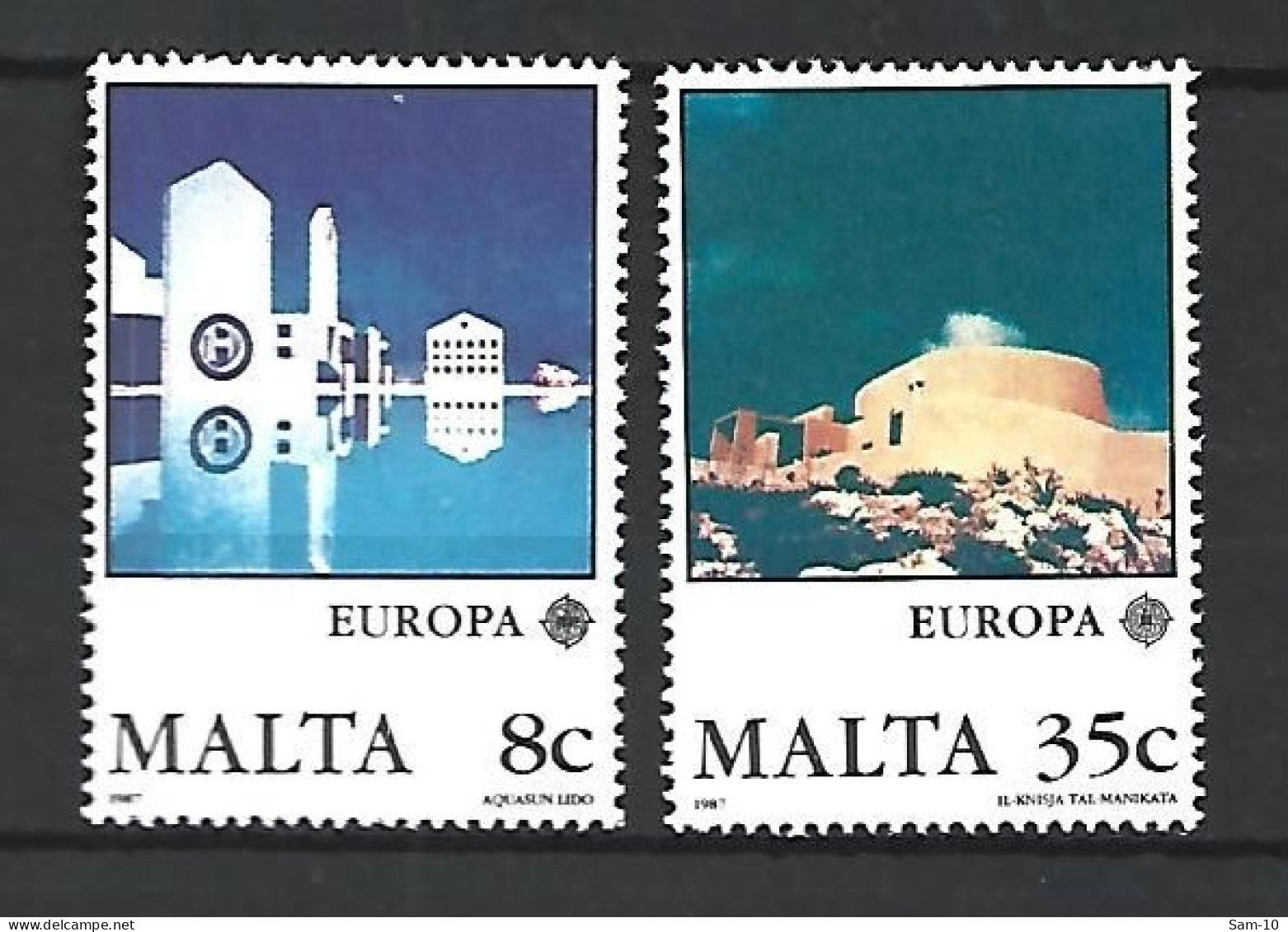 Timbre Europa En Neuf **  Malte N 747 / 748 - 1987