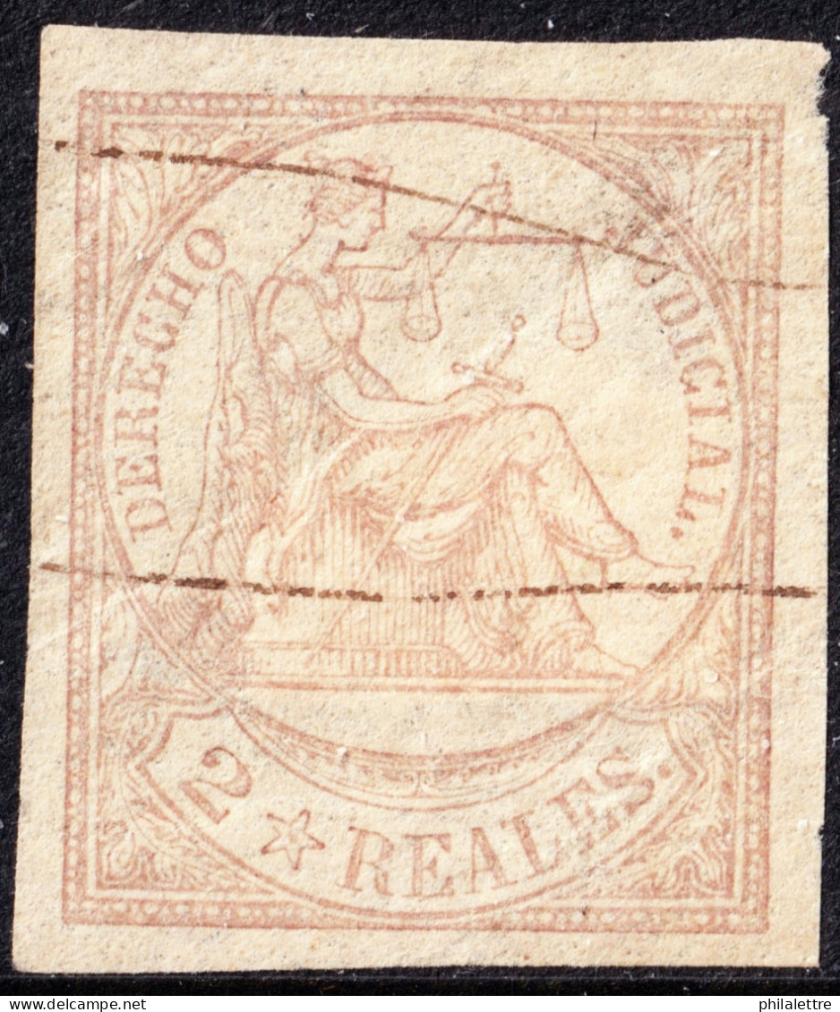 ESPAGNE / ESPANA - COLONIAS (serie Conjunta) 1865 Sello Fiscal "DERECHO JUDICIAL" 2R Lila - Usado à Pluma - Cuba (1874-1898)