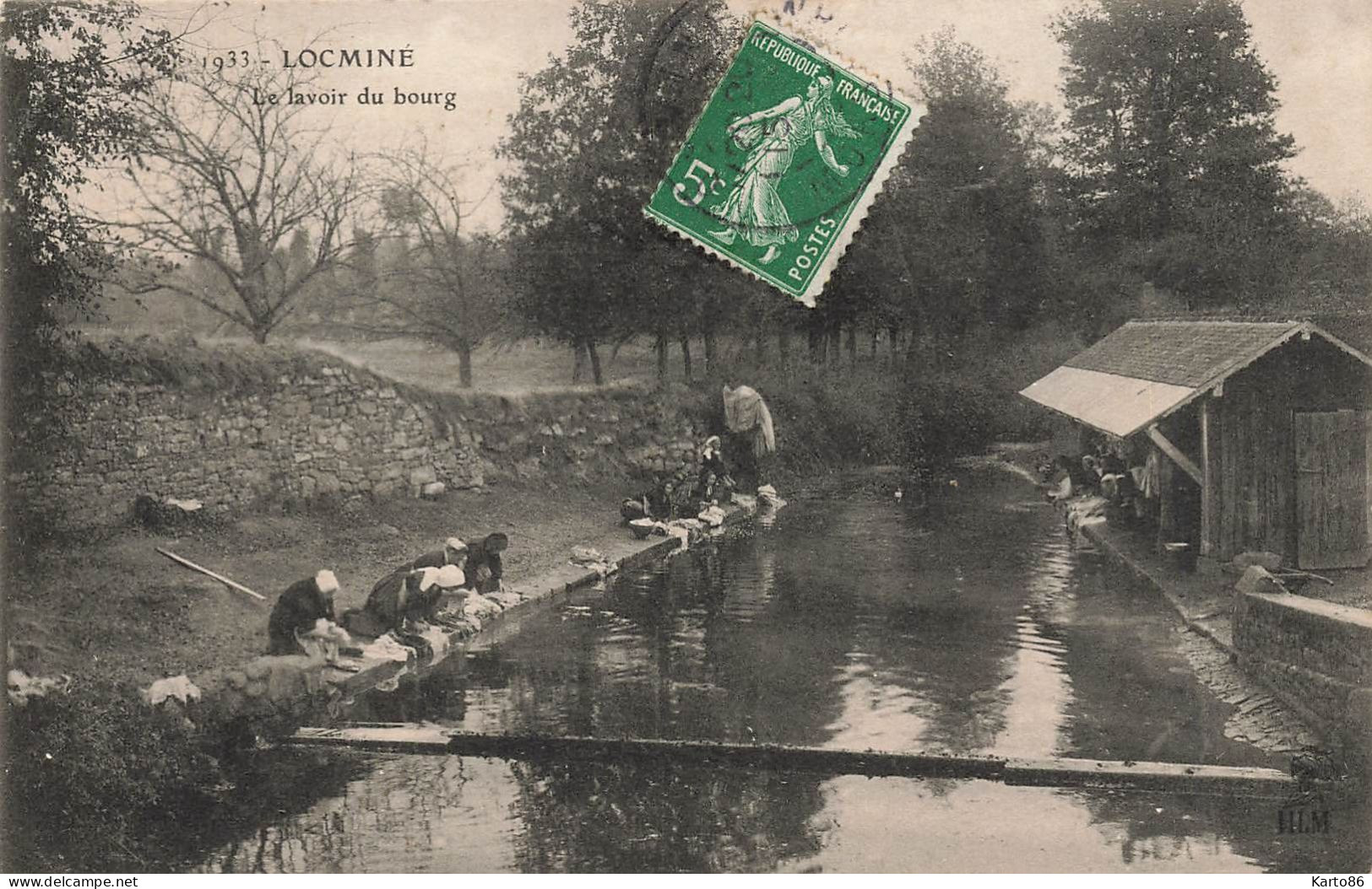 Locminé  * Un Lavoir Du Bourg * Laveuses Lavandières Blanchisseuses - Locmine