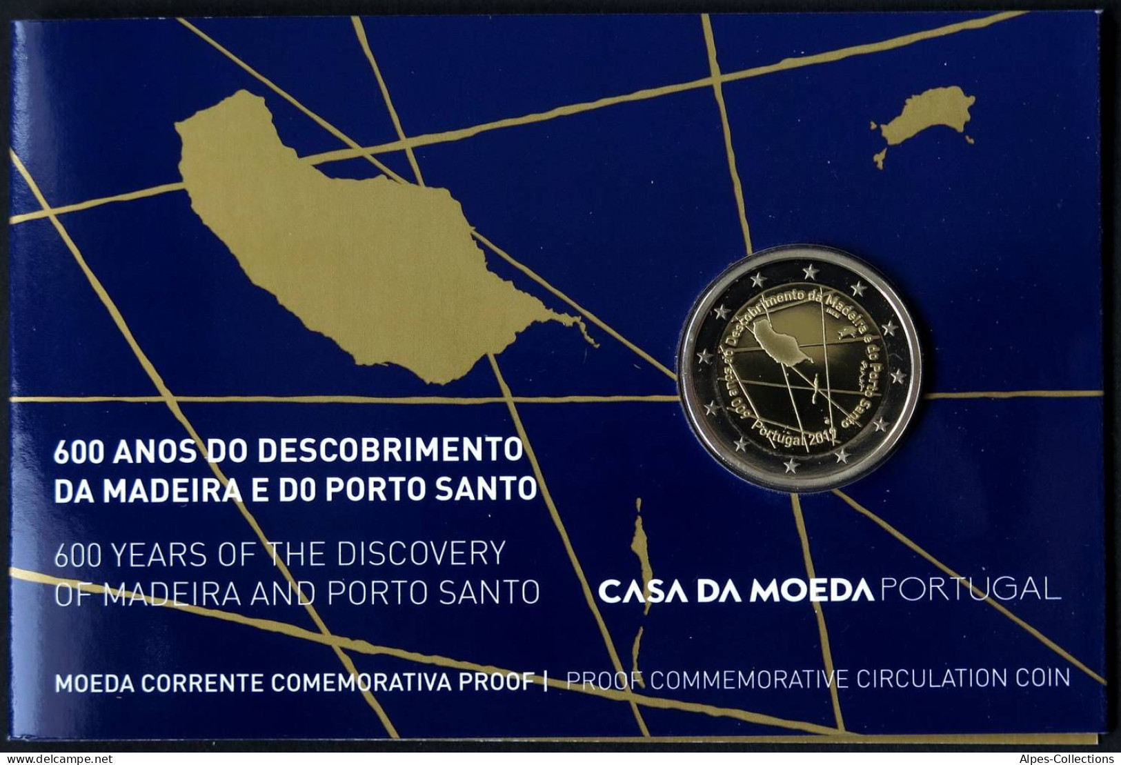 PO20019.8 - COINCARD PORTUGAL - 2019 - 2 Euros Comm. Madère Et Porto Santo - BE - Portugal