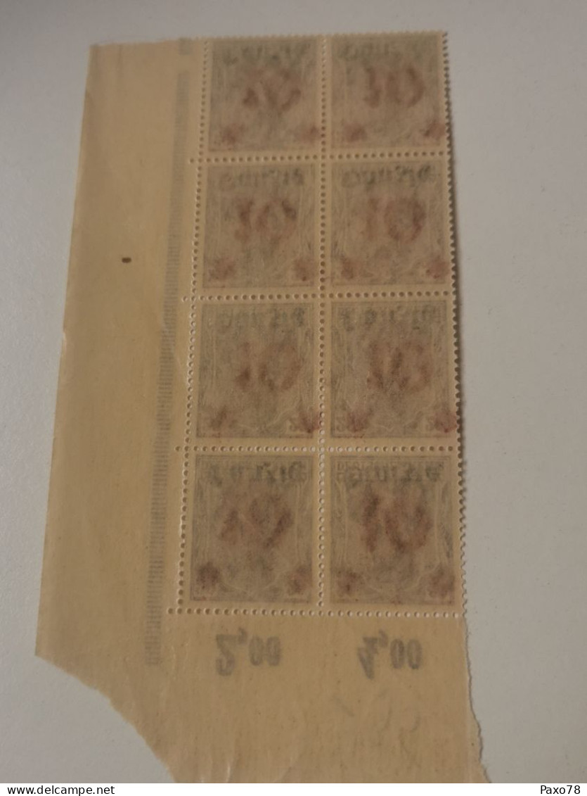Danzig, 9 Timbres 20 Pfennig Overprinted 10. Sans Charnière. Neuf - Nuovi