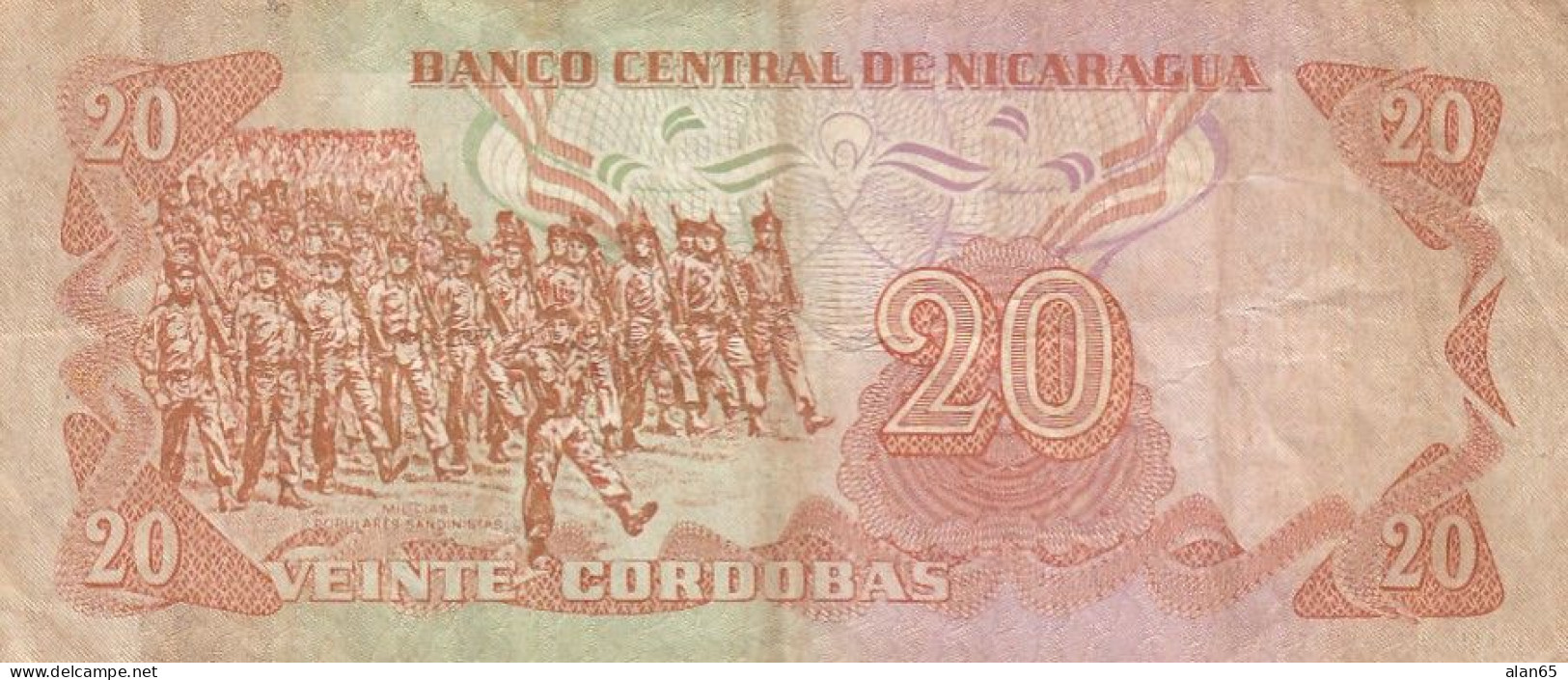 Nicaragua Lot Of 3, #134 10 Cordobas, ##135 20 Cordobas, #136 50 Cordobas C1979 Banknotes - Nicaragua