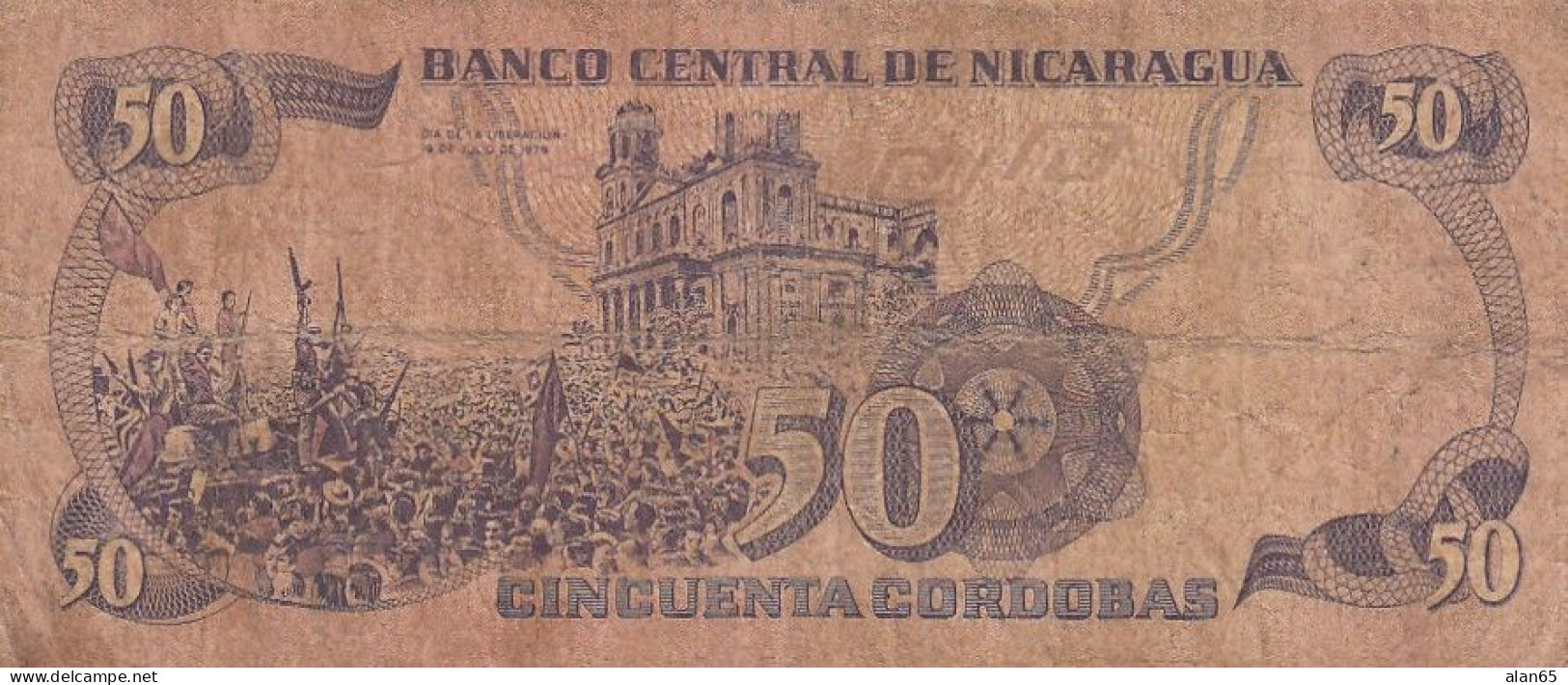 Nicaragua Lot Of 3, #134 10 Cordobas, ##135 20 Cordobas, #136 50 Cordobas C1979 Banknotes - Nicaragua