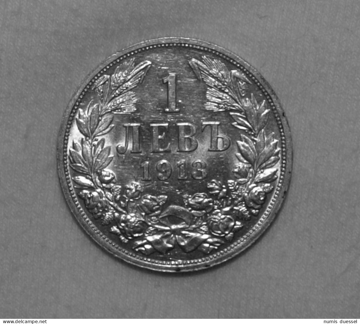 Silber/Silver Bulgarien/Bulgaria Ferdinand I, 1913, 1 Lewa UNC - Bulgarije