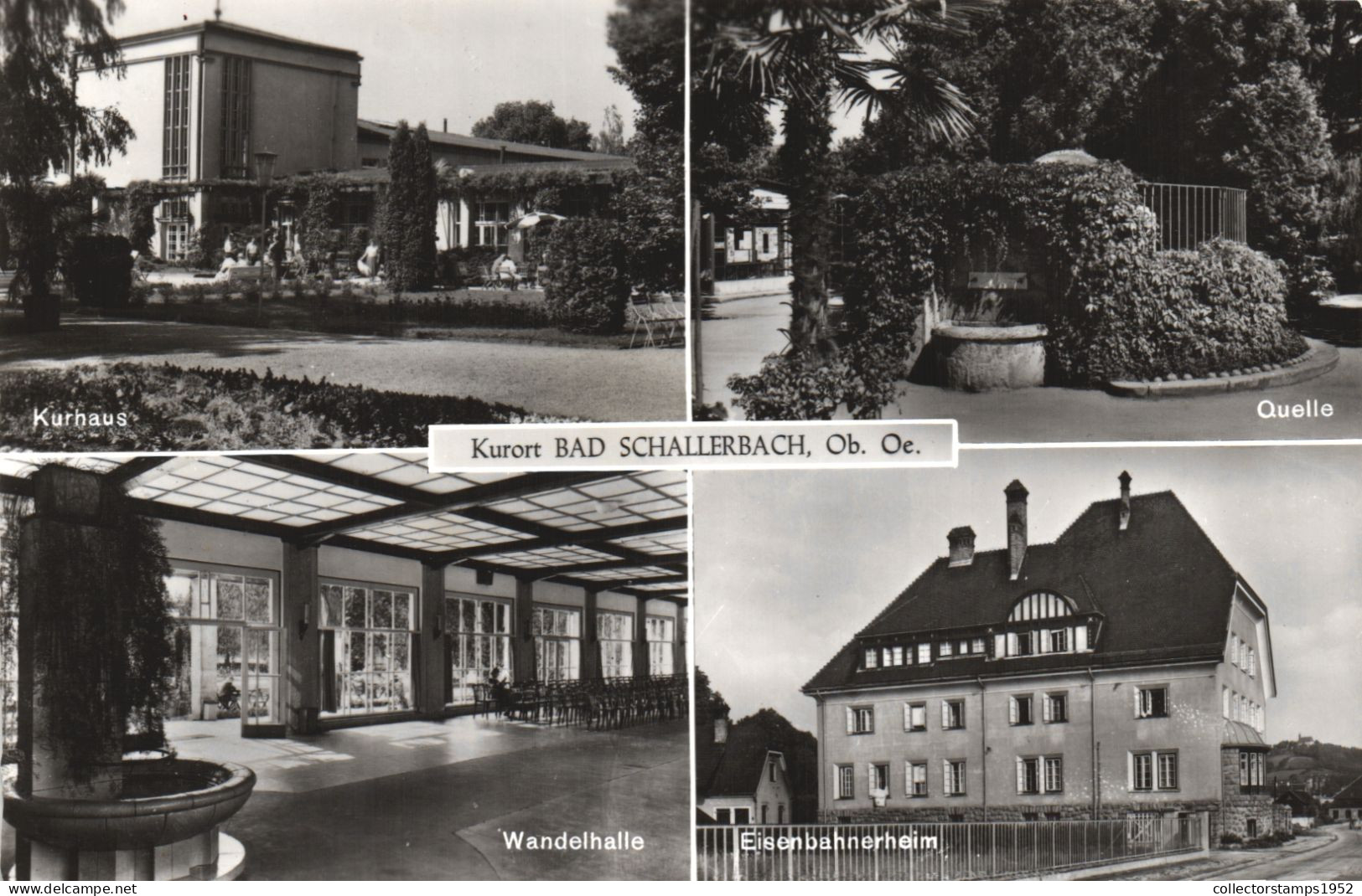 BAD SCHALLERBACH, MULTIPLE VIEWS, SPA, ARCHITECTURE, PARK, AUSTRIA, POSTCARD - Bad Schallerbach