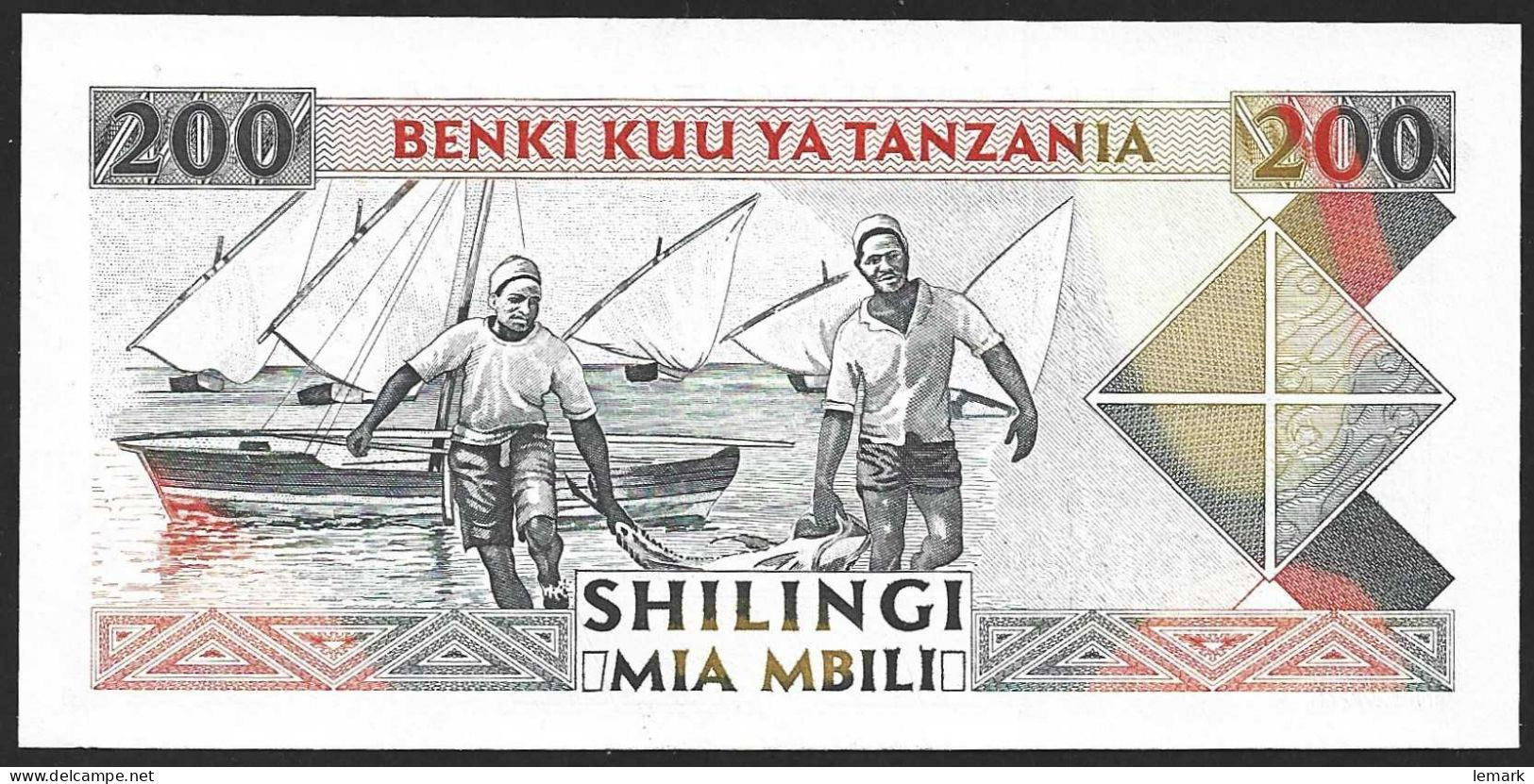 Tanzania 200 Shilingi 1995 P25 UNC - Tanzanie