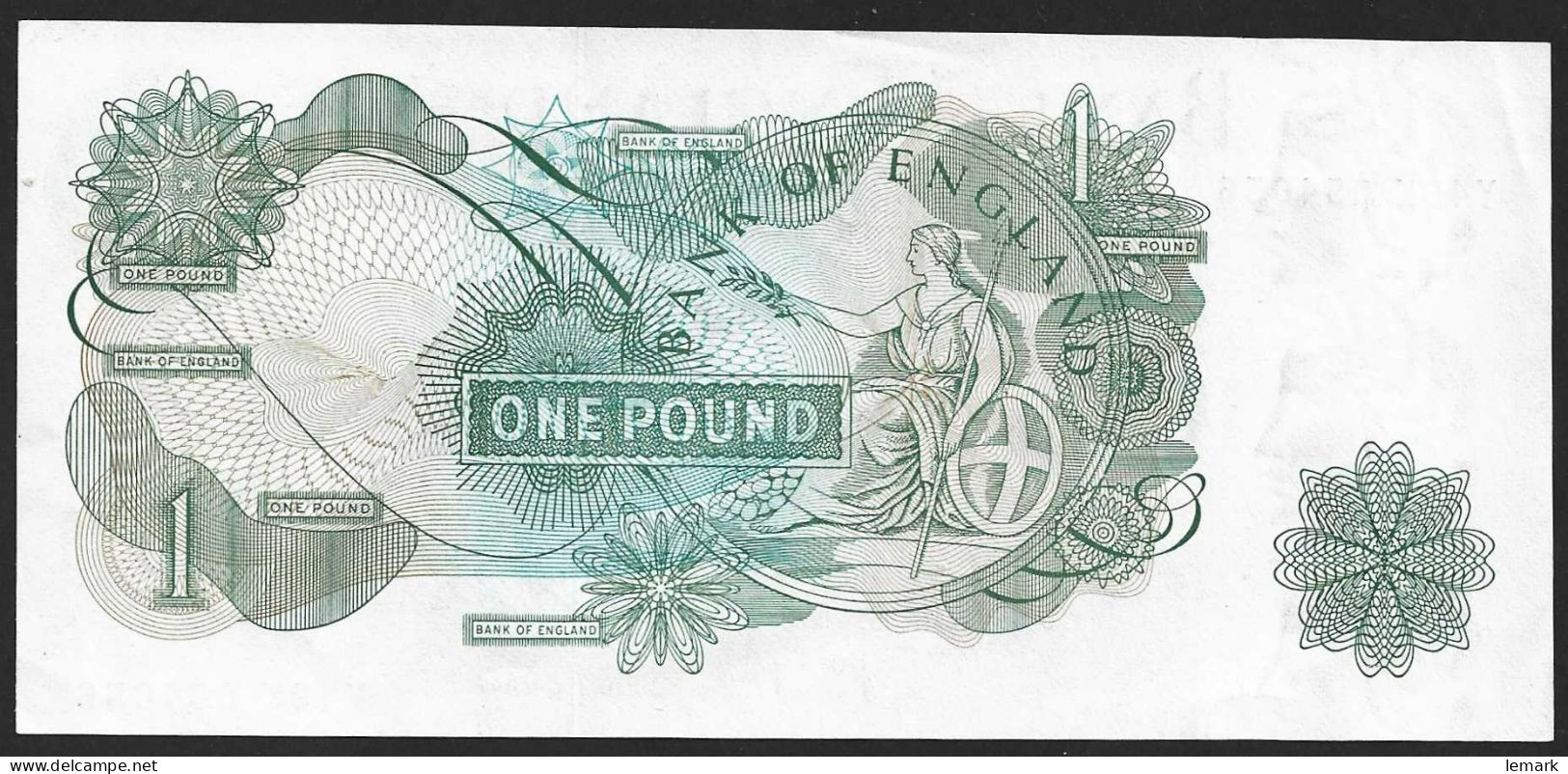 United Kingdom 1 Pound 1960-77 P374g  XF/AUNC - 1 Pound