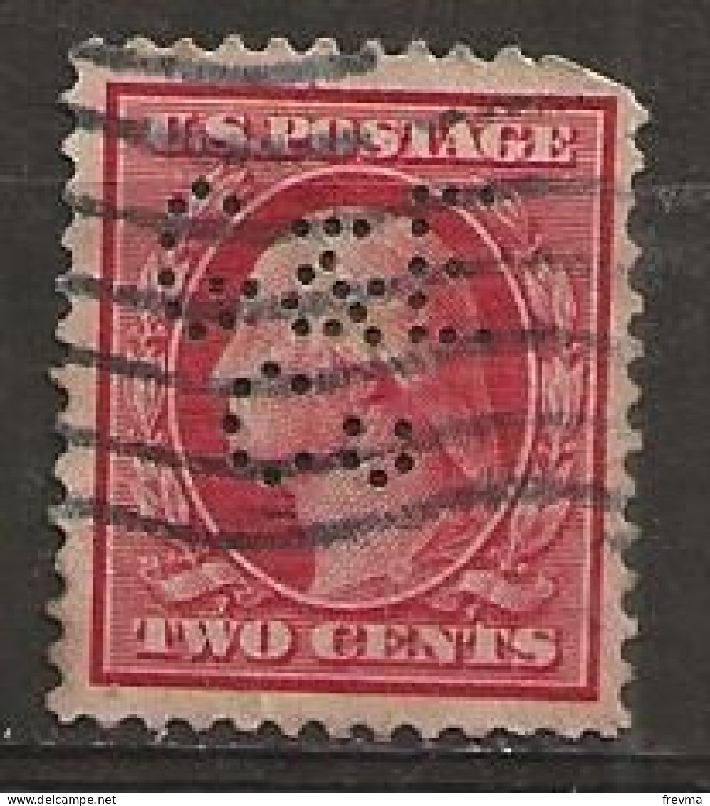 Timbre US Postage Perforé C C&E - Perforés