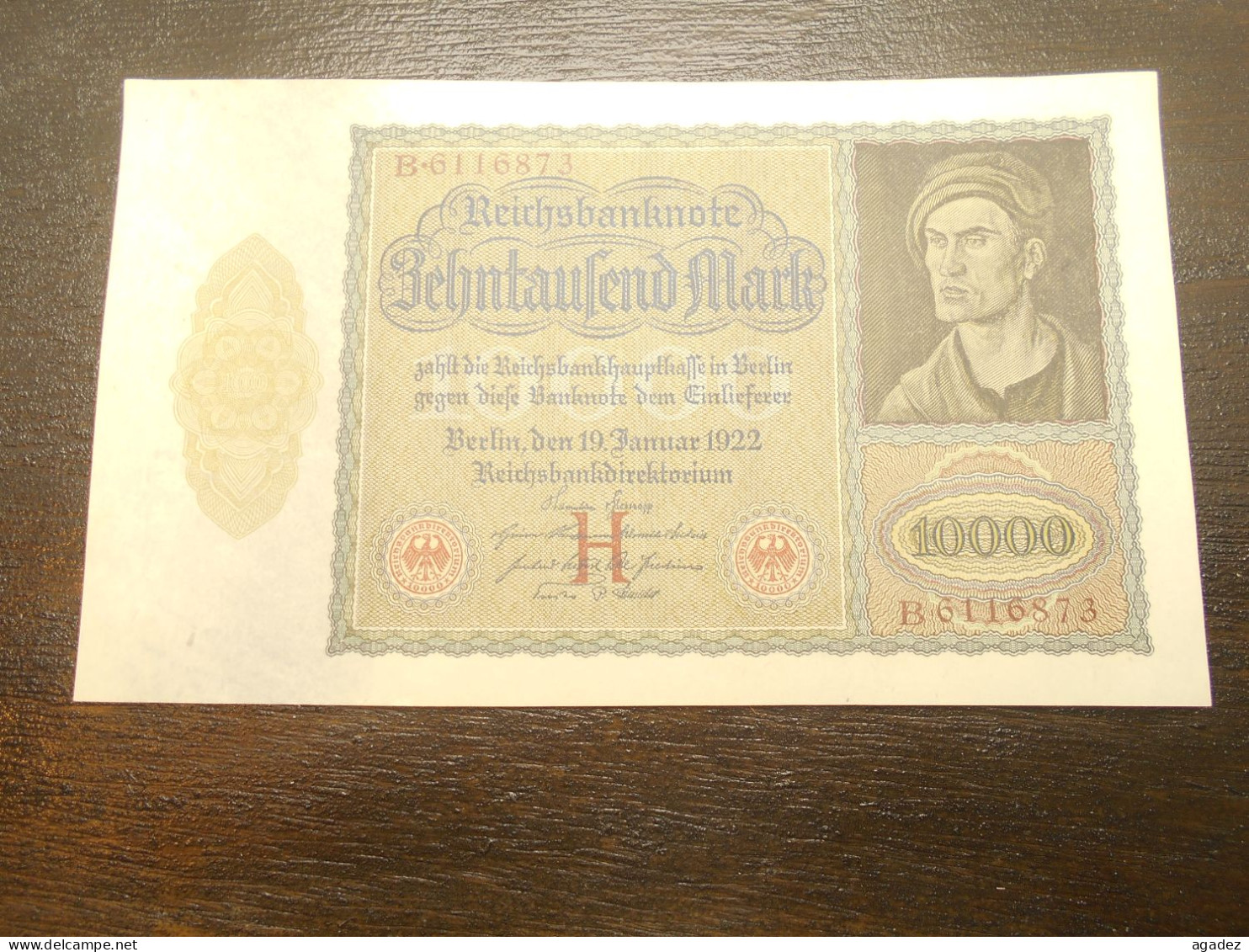 Ancien Billet 10000 Mark  1922 Allemagne - 10000 Mark