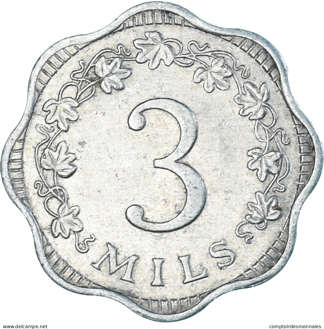 Malte, 3 Mils, 1972 - Malta