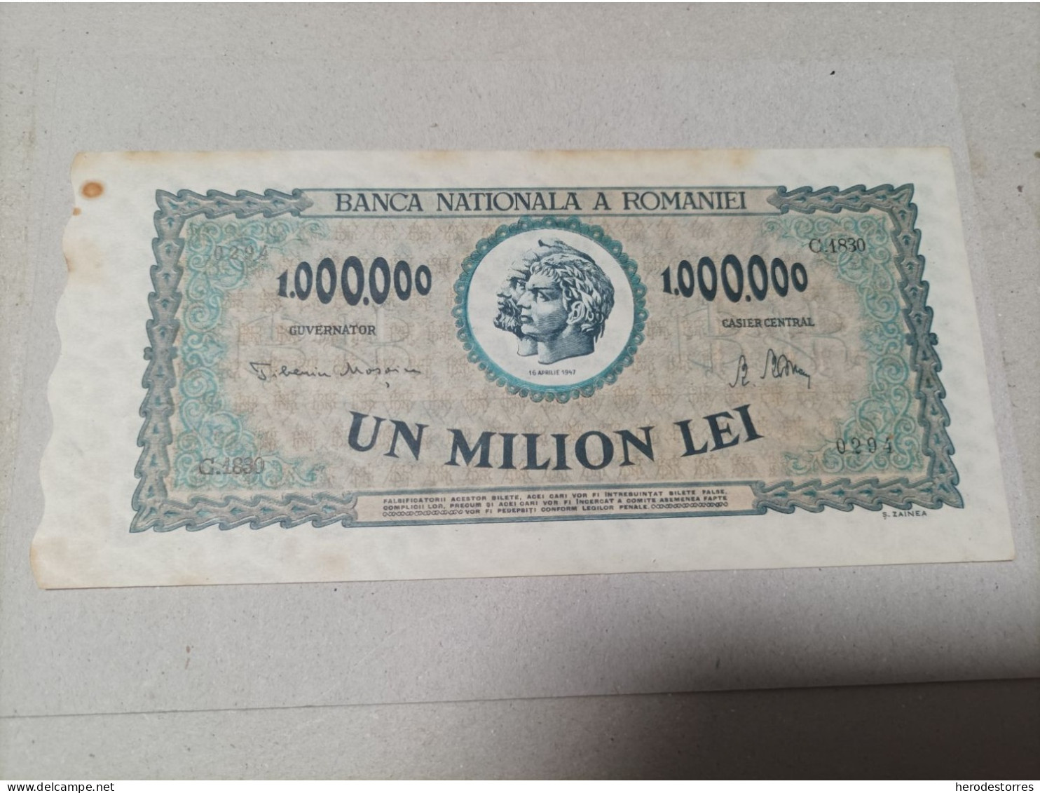 Billete De Rumania De 1000000 Lei, 1947, AUNC - Rumänien