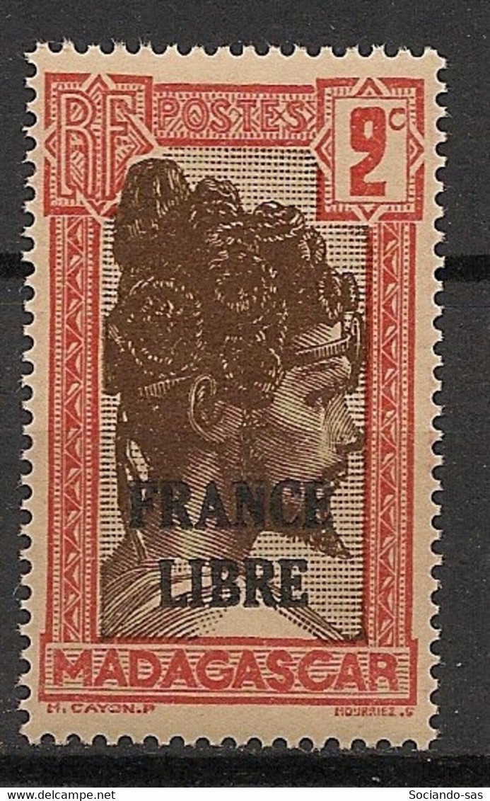 MADAGASCAR - 1942 - N°YT. 242 - France Libre 2c - Neuf Luxe ** / MNH / Postfrisch - Nuovi